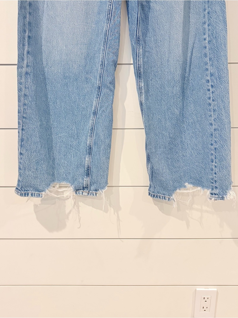 American Eagle Baggy Wide Leg Jeans Y2K Coastal Cowgirl Grungecore 8 - Picture 5 of 14